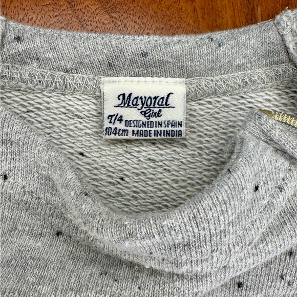 Mayoral Gray Sweatshirt with Dog and Silver Details - Picture 2 of 3